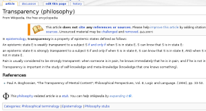 WikipediaTransparency